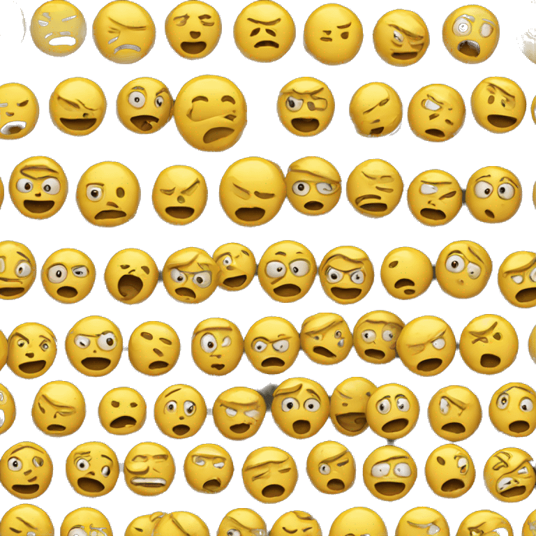 Yellow emoji guy mad emoji