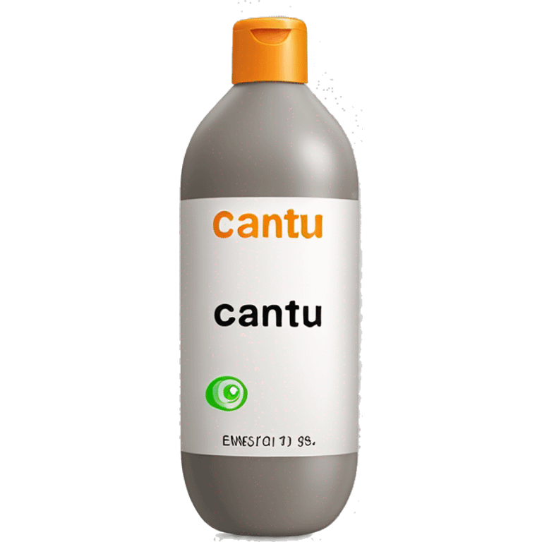 narrow bottle of hair conditioner with a label that says cantu emoji