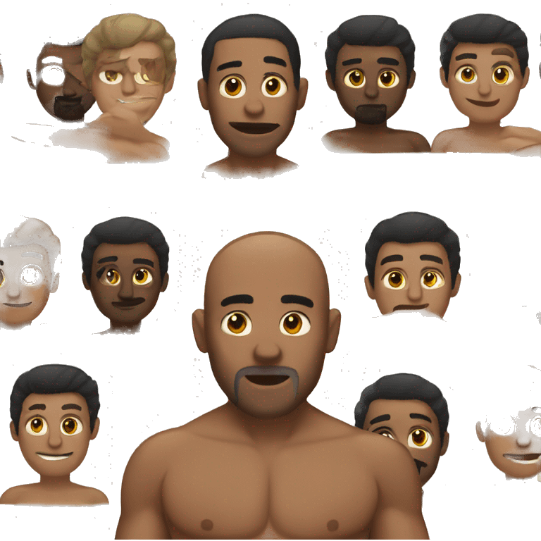 shirtless man emoji