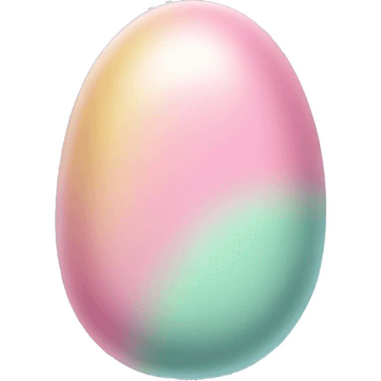 Pastel colored jellybean emoji