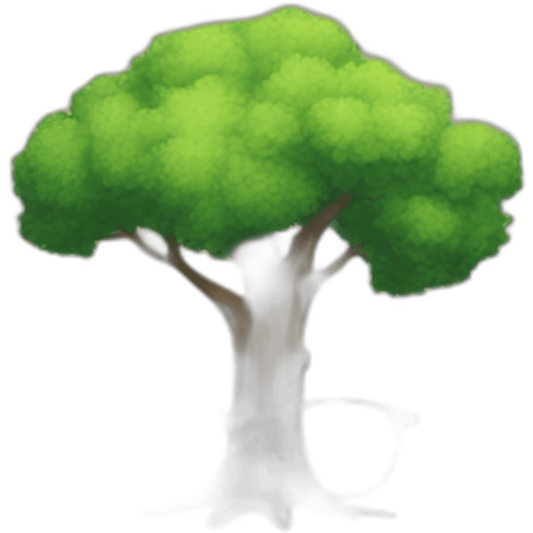 studio ghibli oak tree with nerd glasses emoji