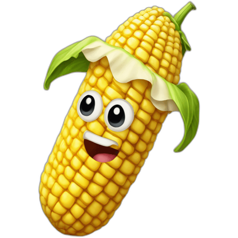 anthropomorphic corncob dude emoji