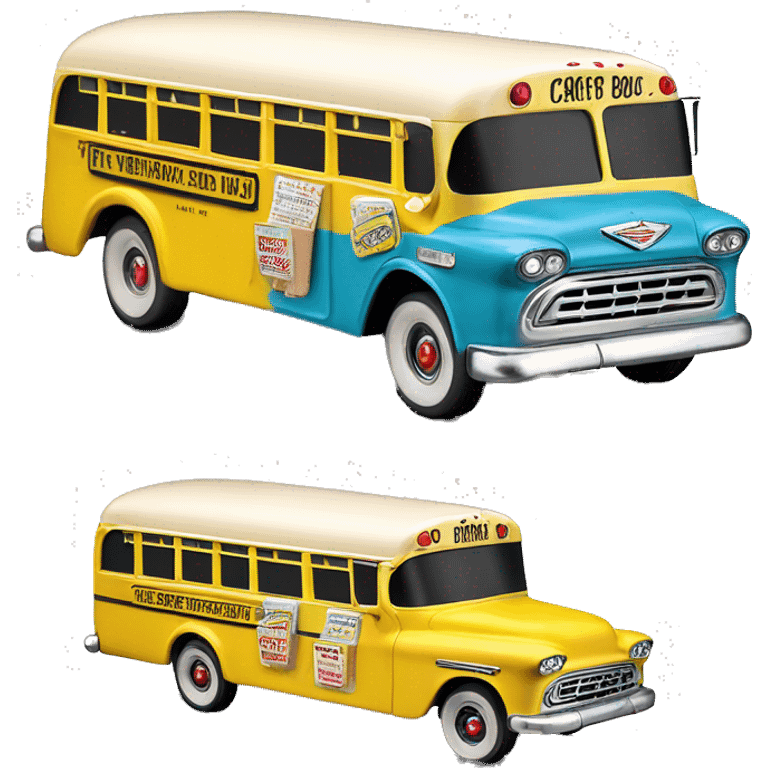 Matchbox ice cream school bus 1956 Chevrolet  emoji