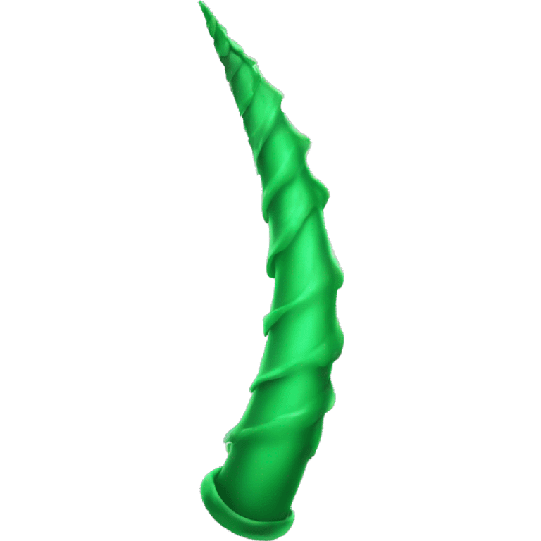 green unicorn horn emoji