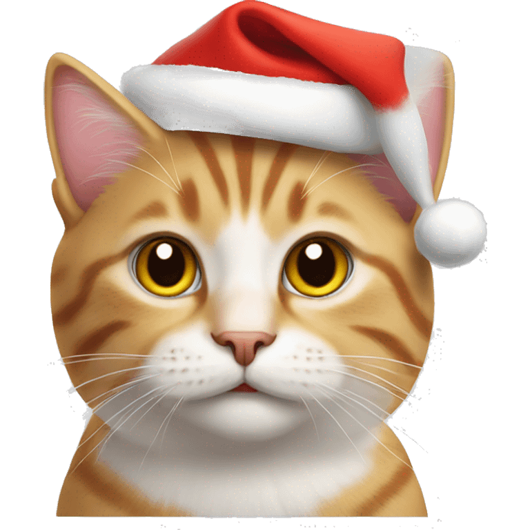 Cat in Santa hat emoji