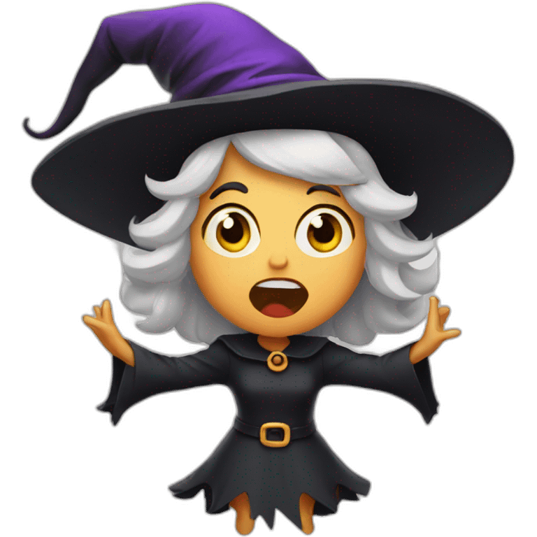 surprised witch emoji