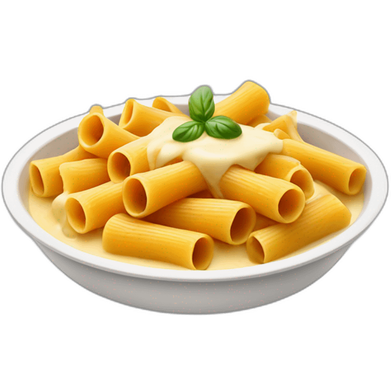 rigatoni dish in cheese sauce emoji