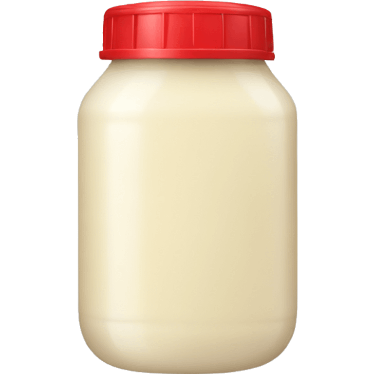 Mayonnaise bottle with red lid  emoji