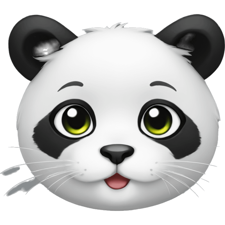 Panda cat emoji