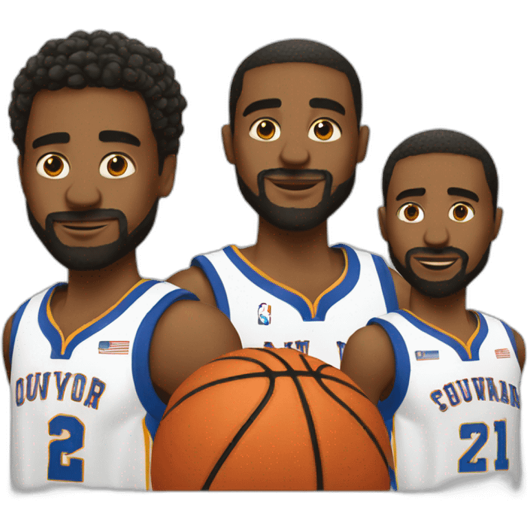 Basketball players cury emoji