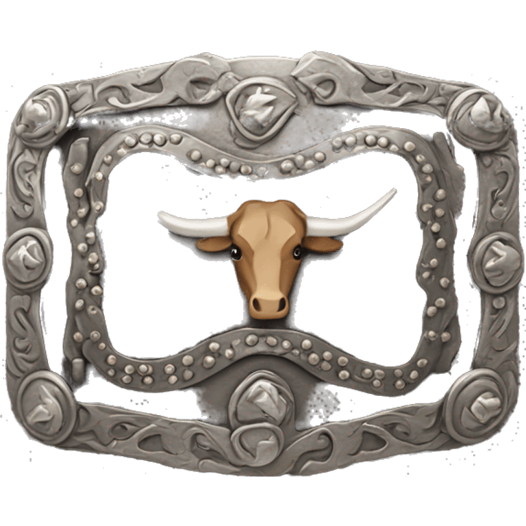 rodeo belt buckle  emoji