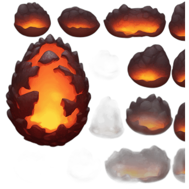 Dragon egg lava emoji