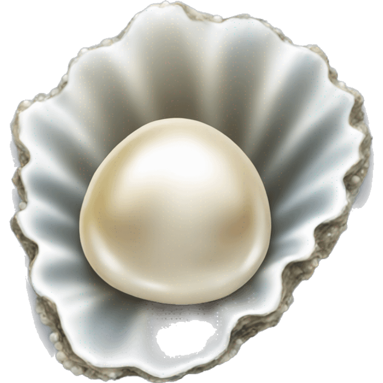 oyster with a pearl emoji