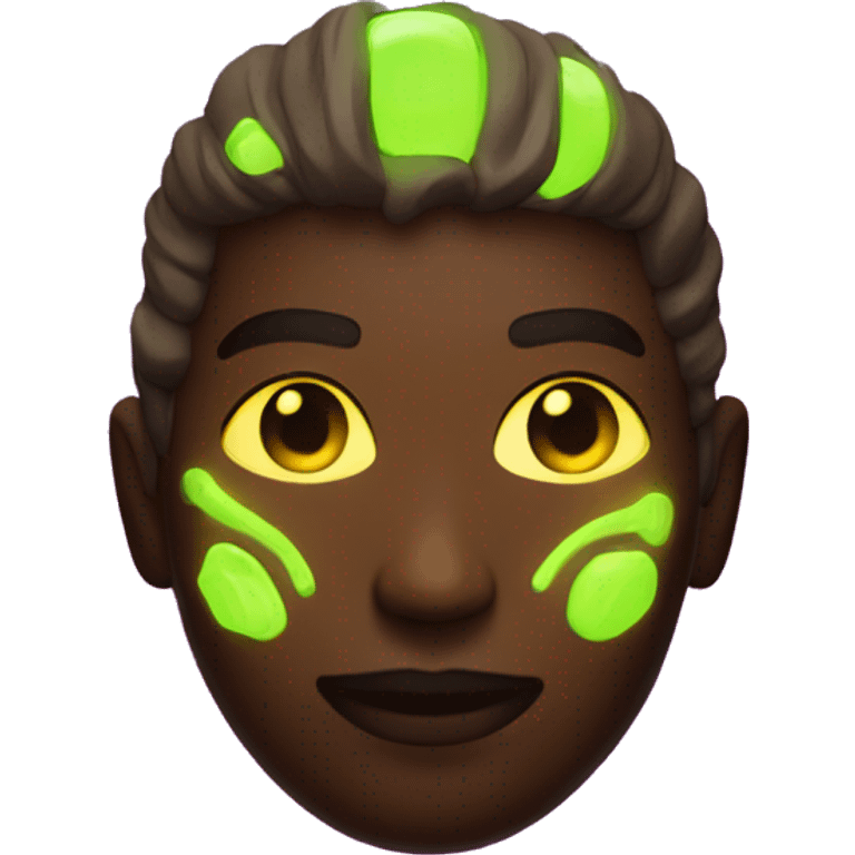 survivor with glowing neon elements emoji