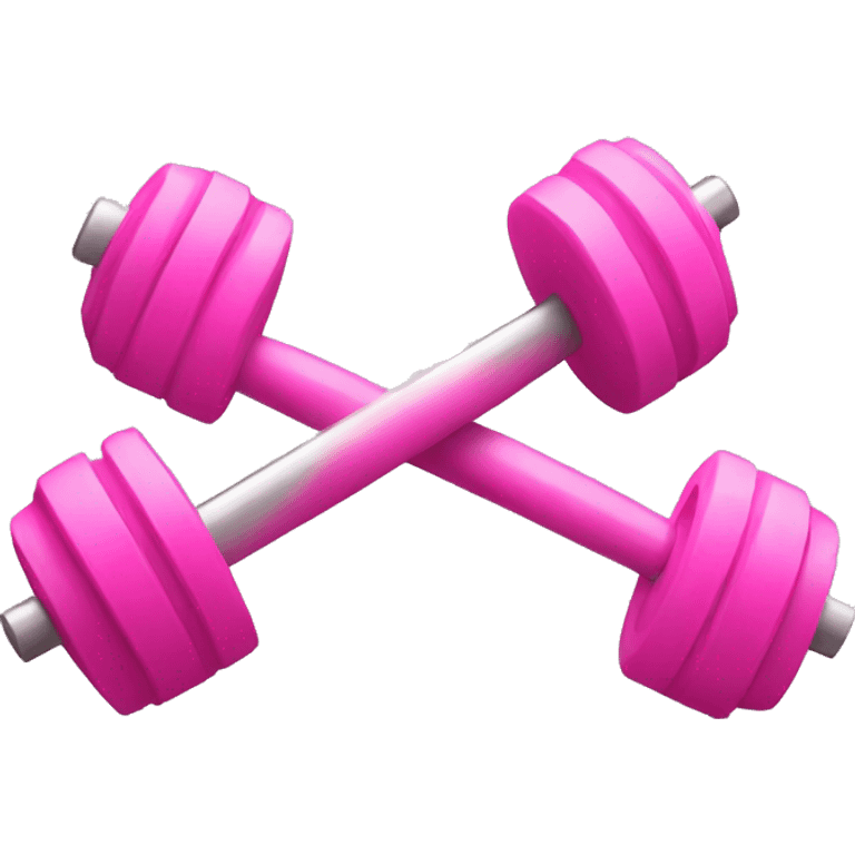 pink barbell emoji