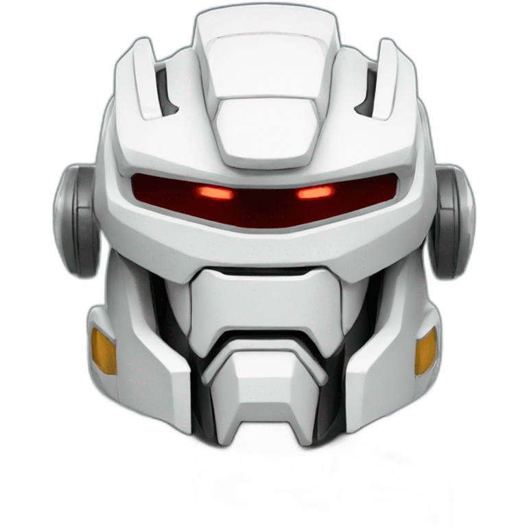 white battle mecha emoji