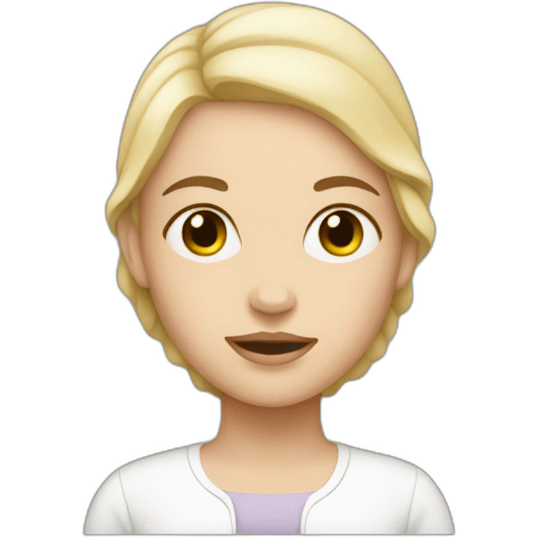 A white woman with an infant emoji