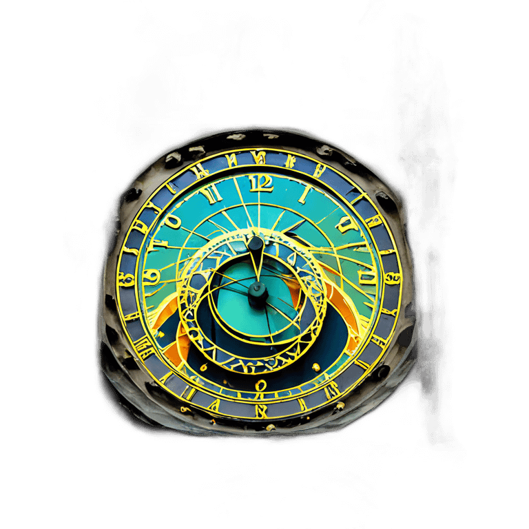 astronomical clock prague emoji