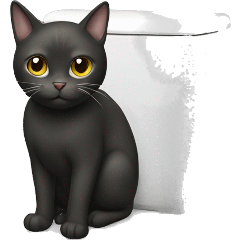 CAT on toilet  emoji