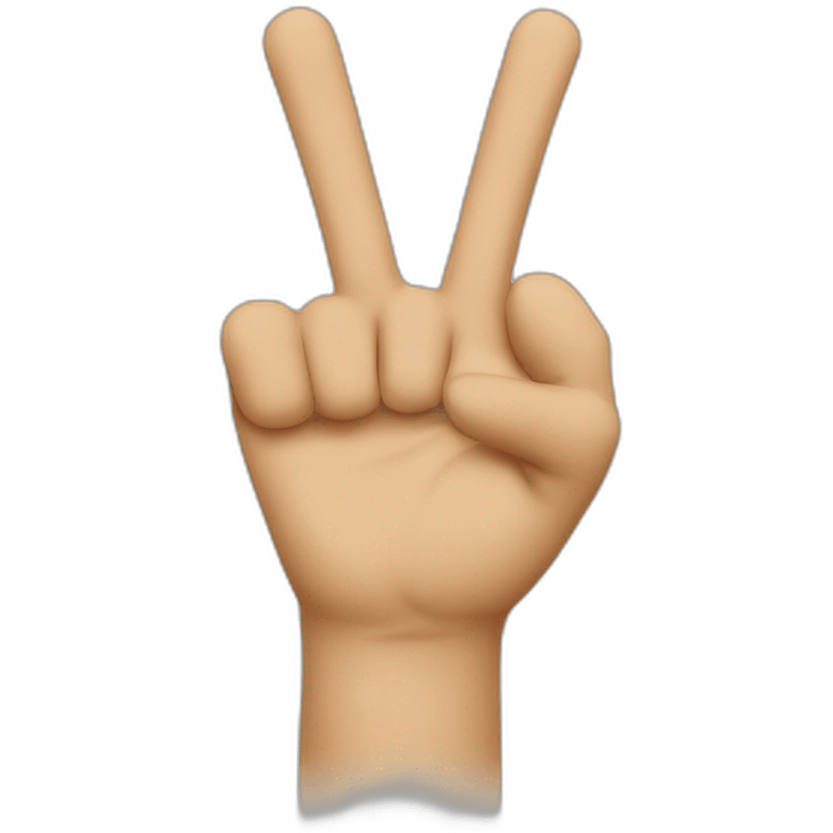 Index and middle finger crossed emoji