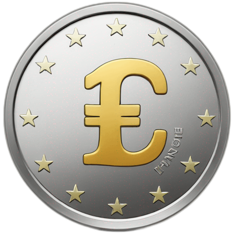 One euro coin emoji