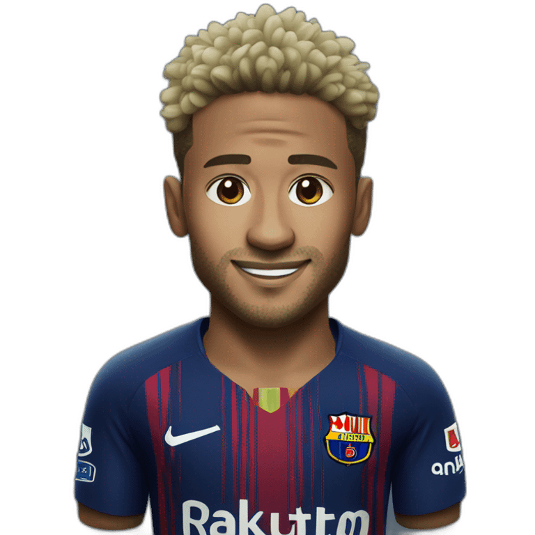 Neymar realistic football player emoji