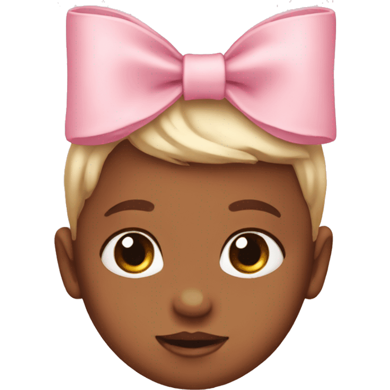 Baby pink bow emoji