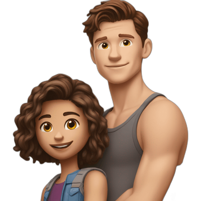 Zendaya et Tom Holland emoji