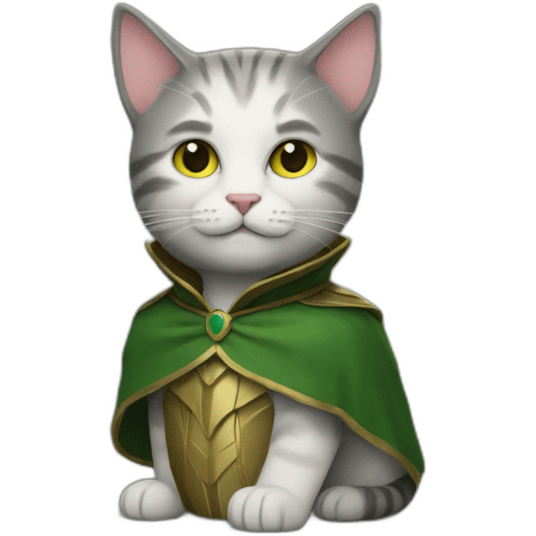 cat in loki costume emoji