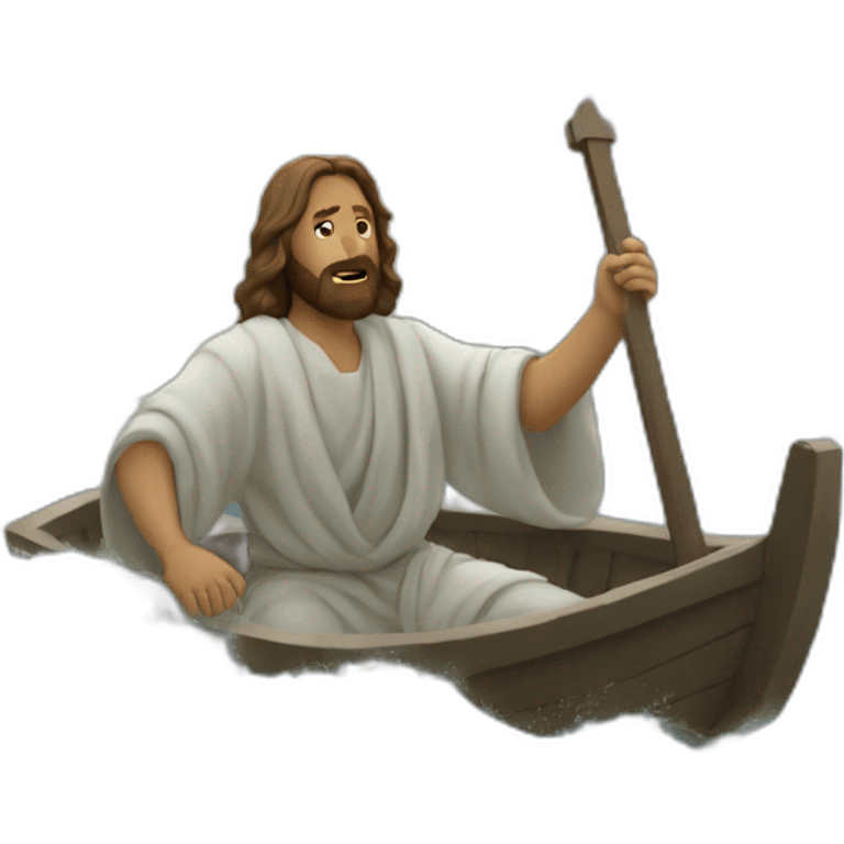 Jesus calming the storm emoji