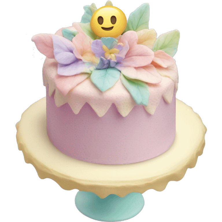 Fairy pastel cake emoji