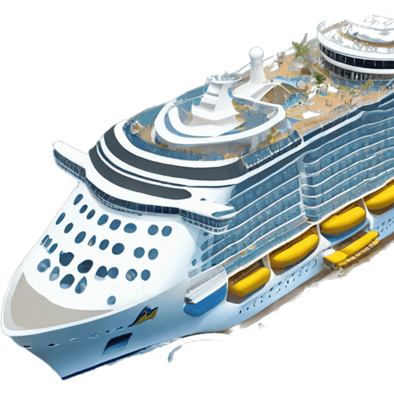 Royal Caribbean Oasis of the Seas Ship emoji