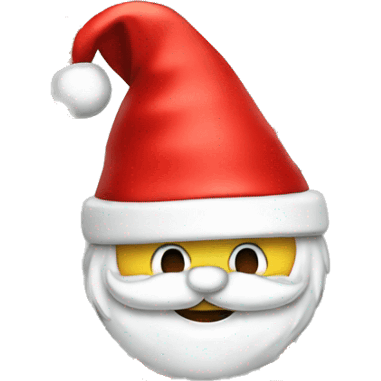 emoji with santa hat emoji