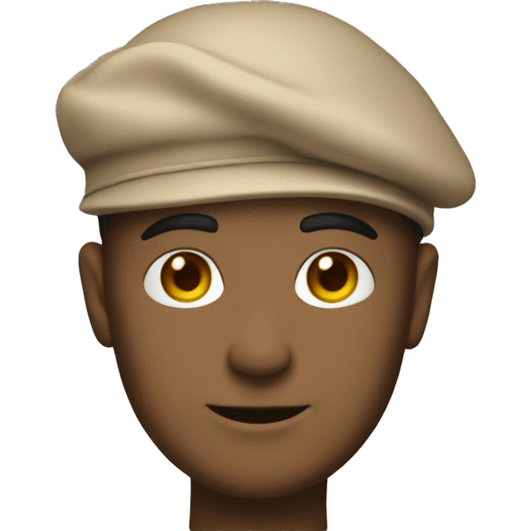 beige beret emoji