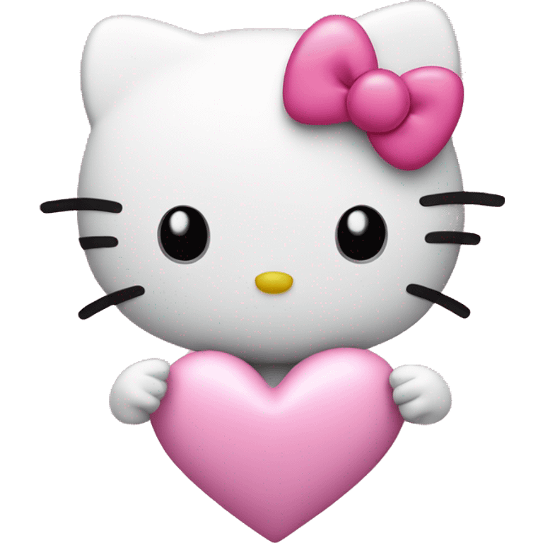 Hello kitty in a pink heart  emoji