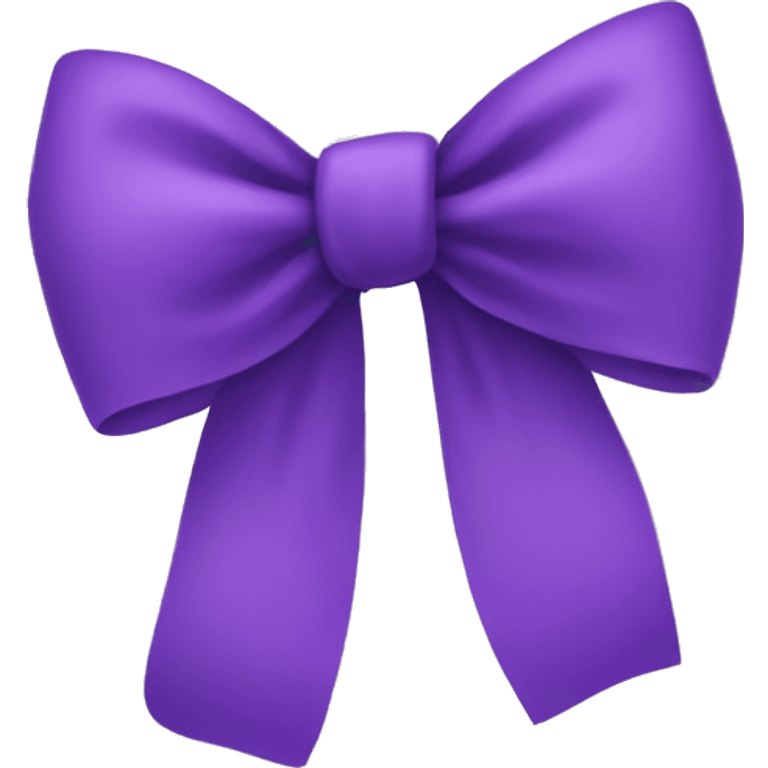 Purple bow emoji