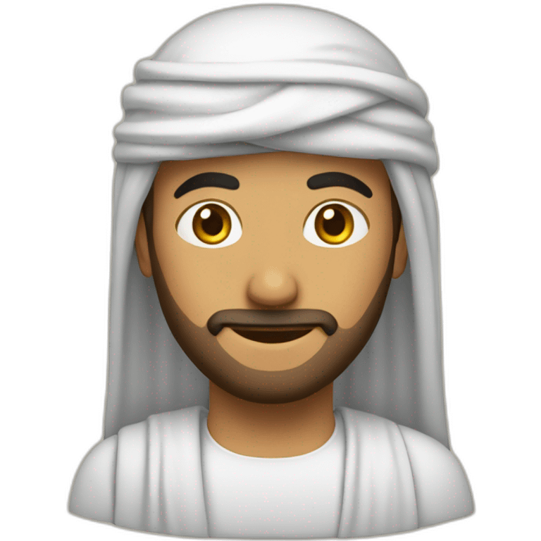 un arabe qui s'asseoit sur un français emoji