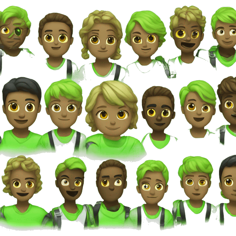 NCT neon green emoji