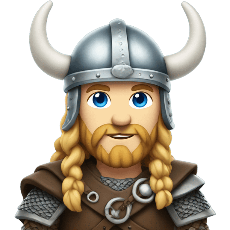 Blue eyed viking emoji