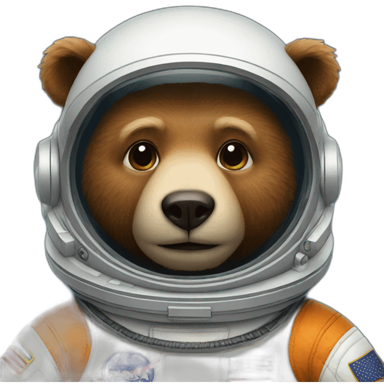 bear astronaut emoji