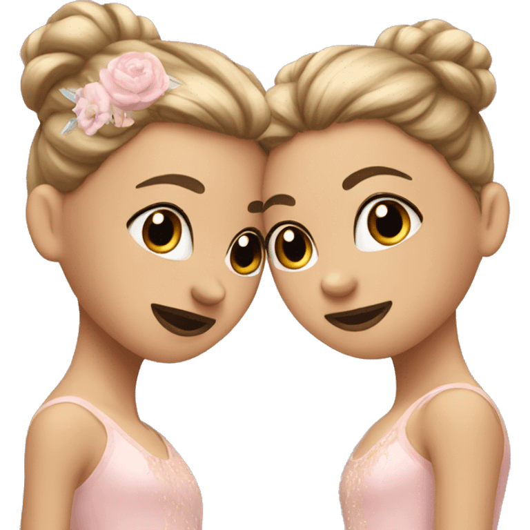 Two ballerina best friends emoji