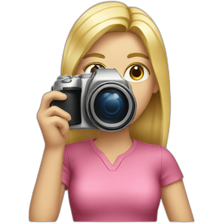 photographer blond emoji