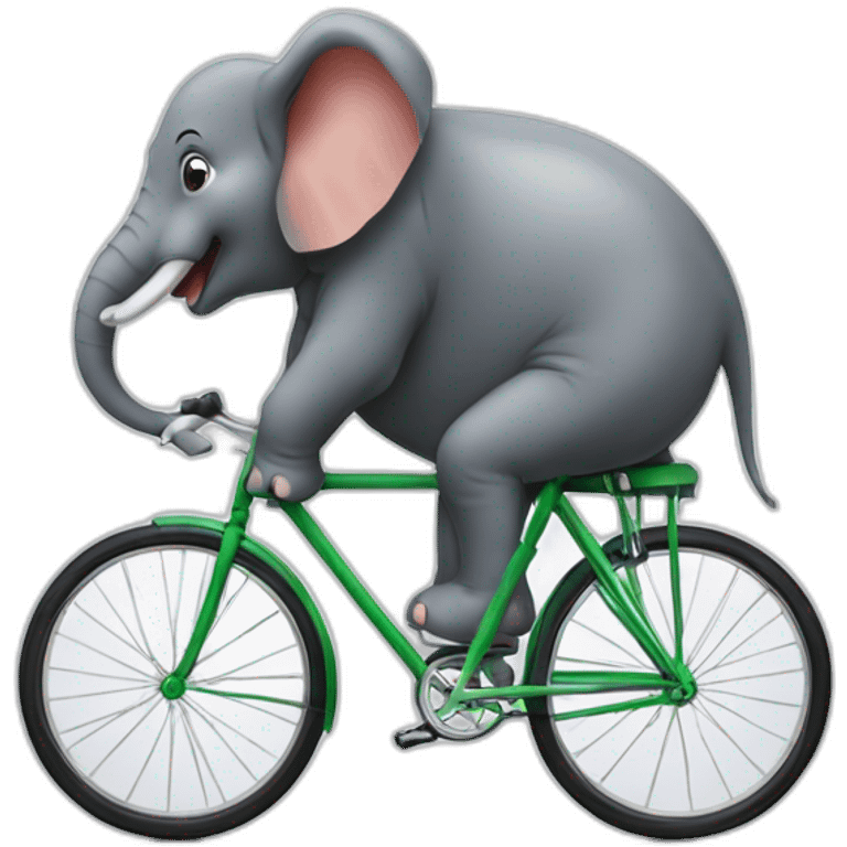 Elefant auf velo emoji