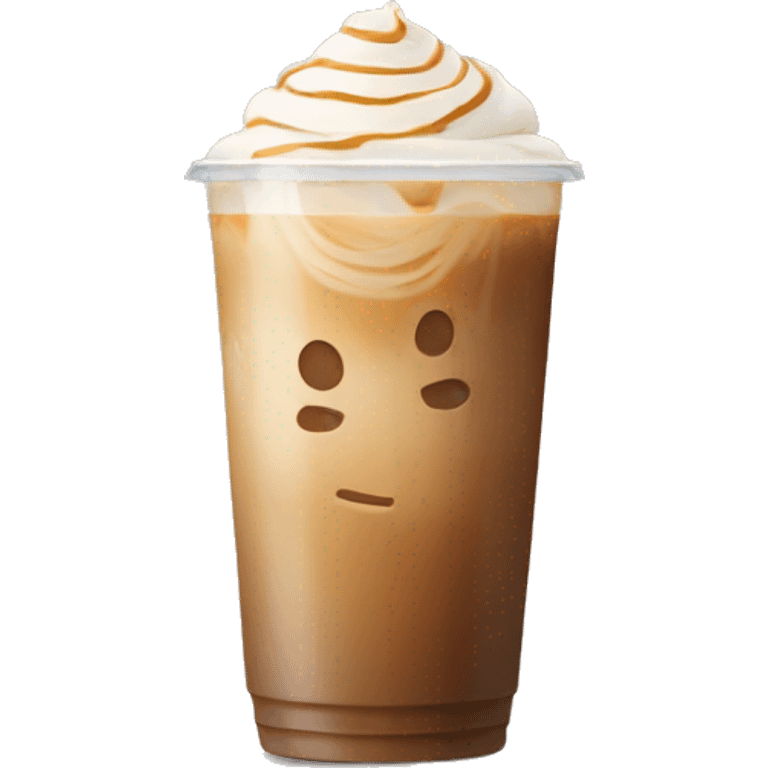 Iced latte to go  emoji