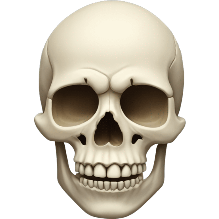 realistic skull emoji