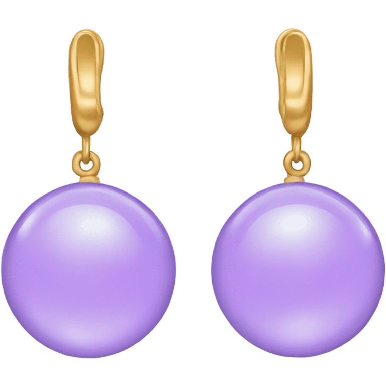 light purple earring emoji