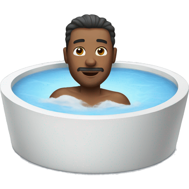 man in a jacuzzi emoji