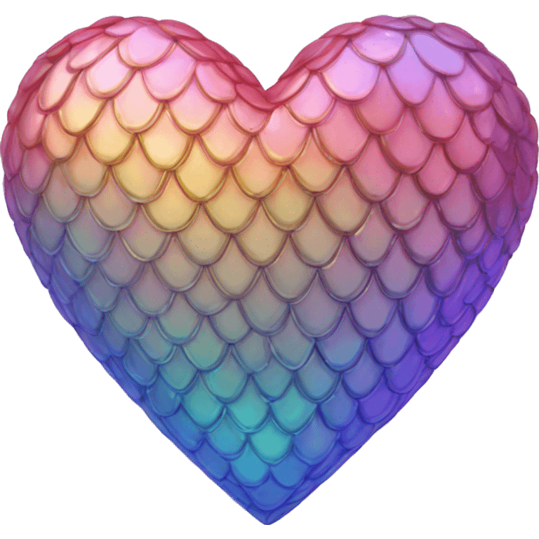 iridescent scale heart emoji