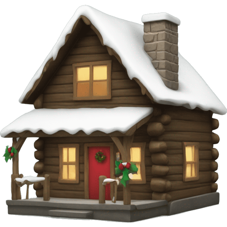 Christmas cabin  emoji