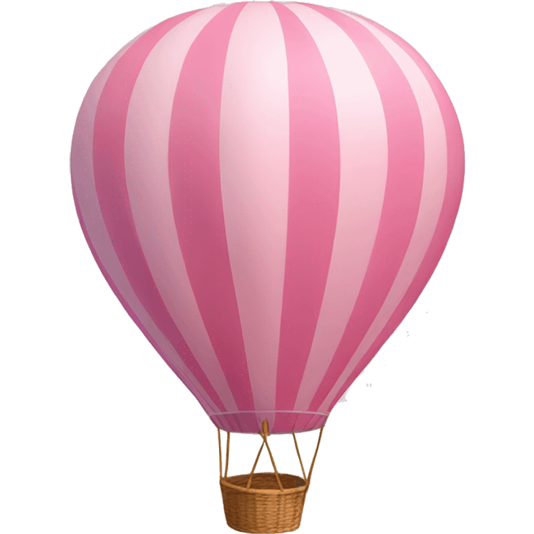 pastel pink hot air balloon  emoji